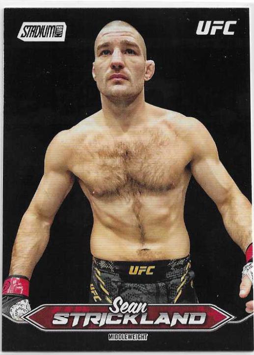 Sean Strickland 2025 Topps Stadium Club UFC Base #82 Black