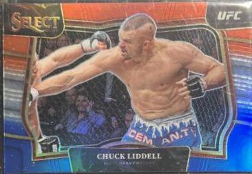 Chuck Liddell 2023 Panini Select UFC Octagonside #276 Red Blue Prizm