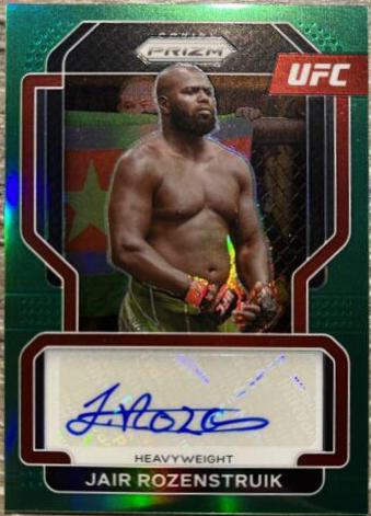 Jairzinho Rozenstruik 2022 Panini Prizm UFC Signatures #56 Green