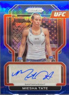Miesha Tate 2022 Panini Prizm UFC Signatures #3 Blue