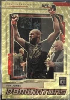 Jon Jones 2022 Panini Donruss Optic UFC Dominators #11 Gold