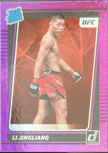 Li Jingliang 2022 Panini Donruss UFC Base #208 Purple Laser