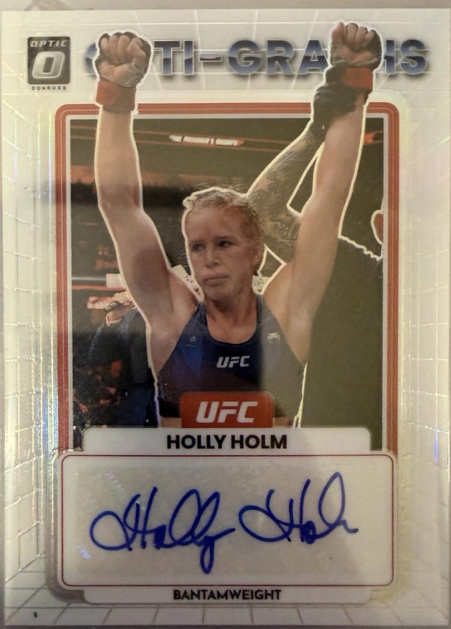 Holly Holm 2023 Panini Donruss Optic UFC Opti-Graphs #40 Autograph