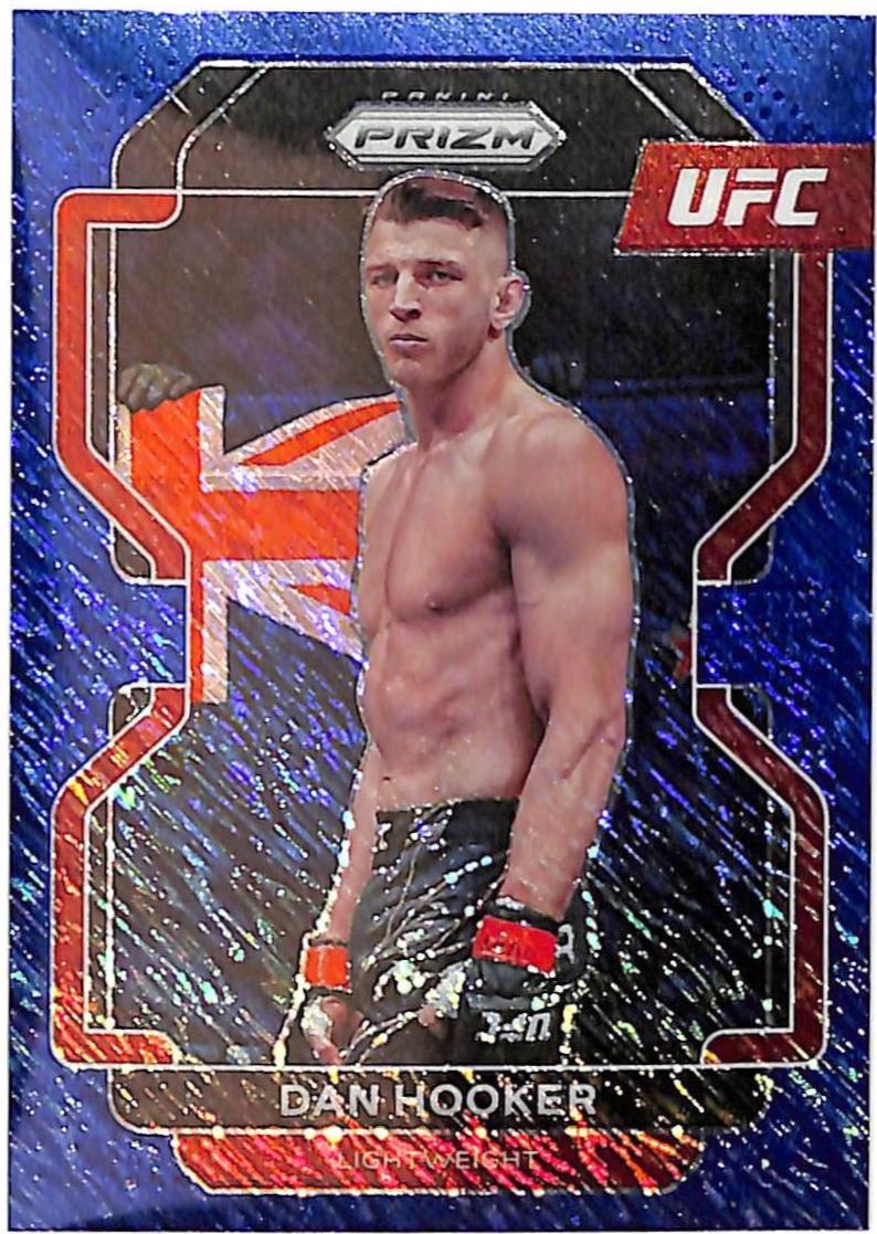 Dan Hooker 2022 Panini Prizm UFC Base #161 Blue Shimmer