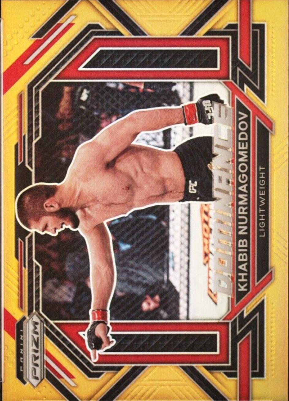 Khabib Nurmagomedov 2023 Panini Prizm UFC Dominance #18 Gold