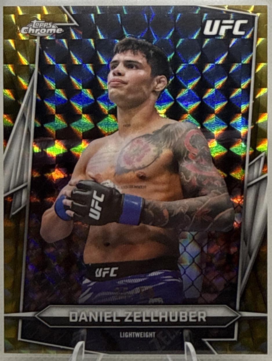 Daniel Zellhuber 2026 Topps Chrome UFC Base #192 Gold Geometric Refractor
