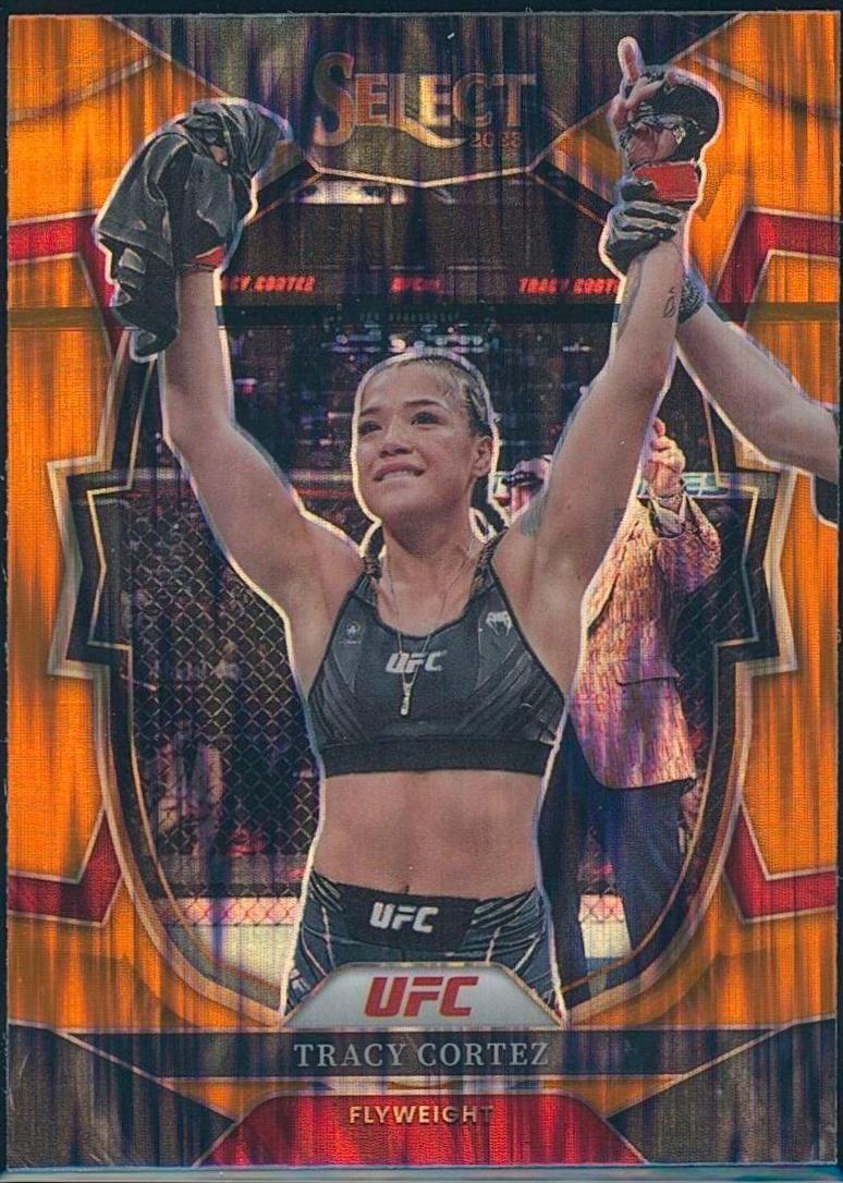 Tracy Cortez 2023 Panini Select UFC Concourse #93 Orange Flash