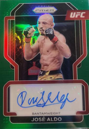 José Aldo 2022 Panini Prizm UFC Signatures #50 Green