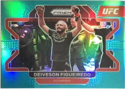 Deiveson Figueiredo 2022 Panini Prizm UFC Base #99 Teal