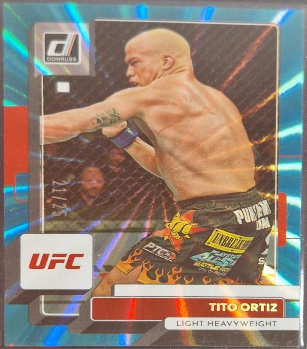 Tito Ortiz 2023 Panini Donruss UFC Base #33 Teal Laser