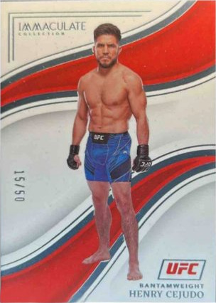 Henry Cejudo 2023 Panini Immaculate Collection UFC Base #75 Green