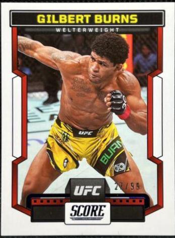 Gilbert Burns 2023 Panini Chronicles UFC Base Score #196 Blue