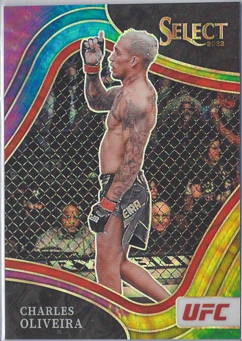 Charles Oliveira 2022 Panini Select UFC Octagonside #249 Tie Dye