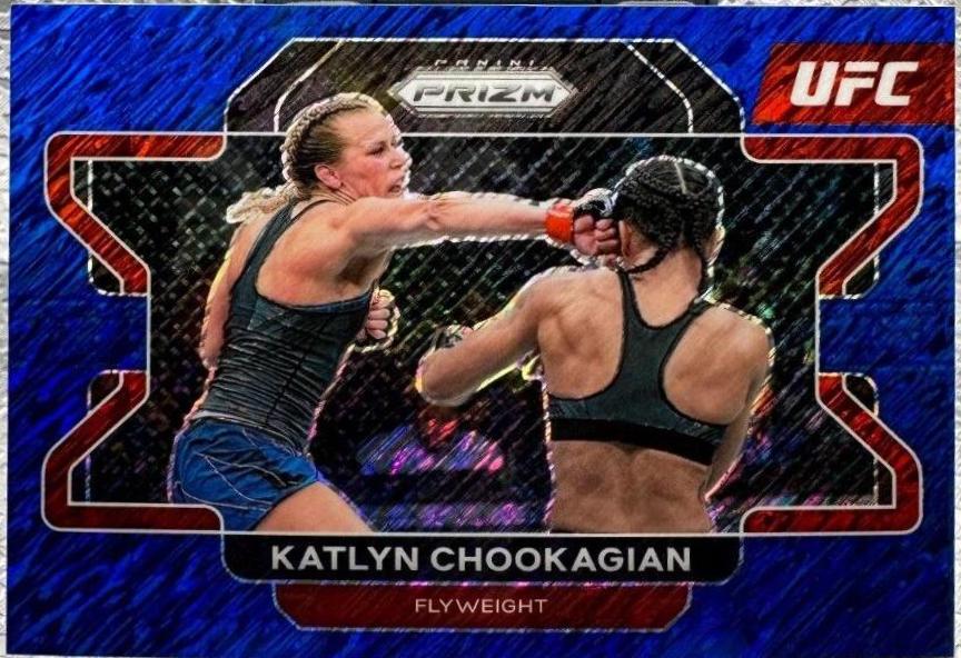 Katlyn Cerminara 2022 Panini Prizm UFC Base #64 Blue Shimmer