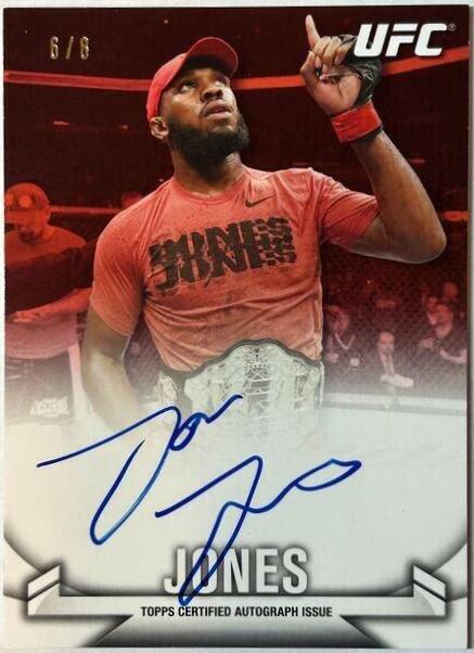 Jon Jones 2013 Topps UFC Knockout Knockout Autographs #KA-JJ Red