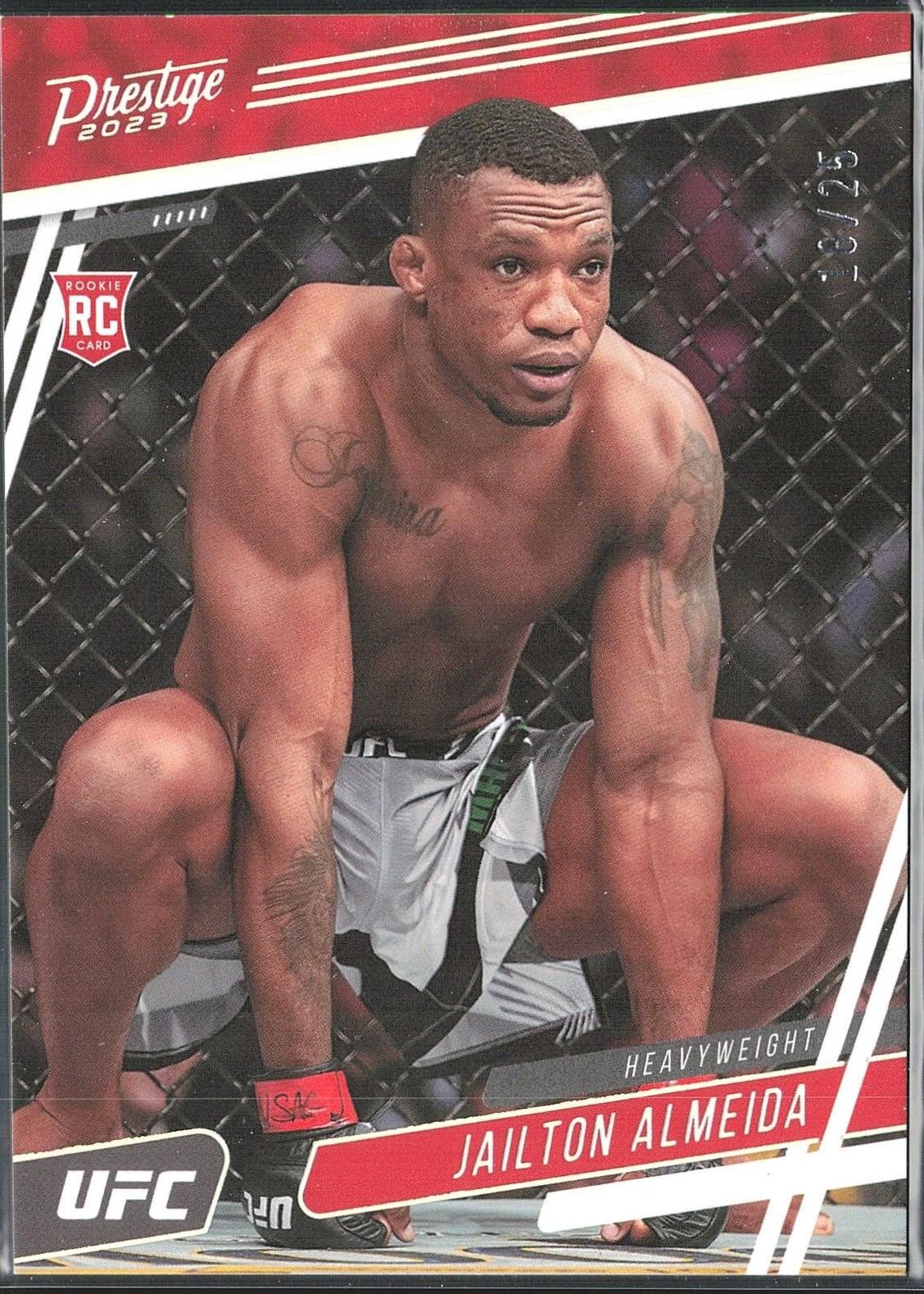 Jailton Almeida 2023 Panini Chronicles UFC Base Prestige #172 Silver