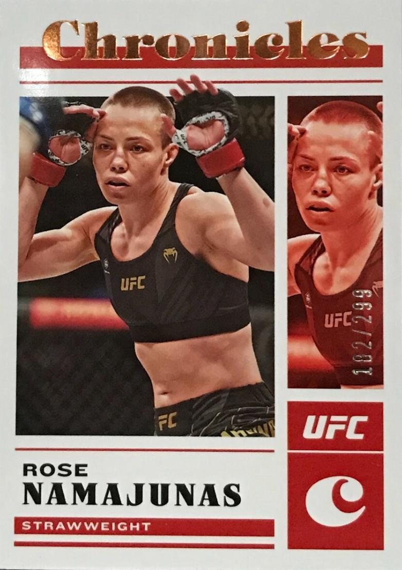 Rose Namajunas 2023 Panini Chronicles UFC Base Chronicles #34 Bronze