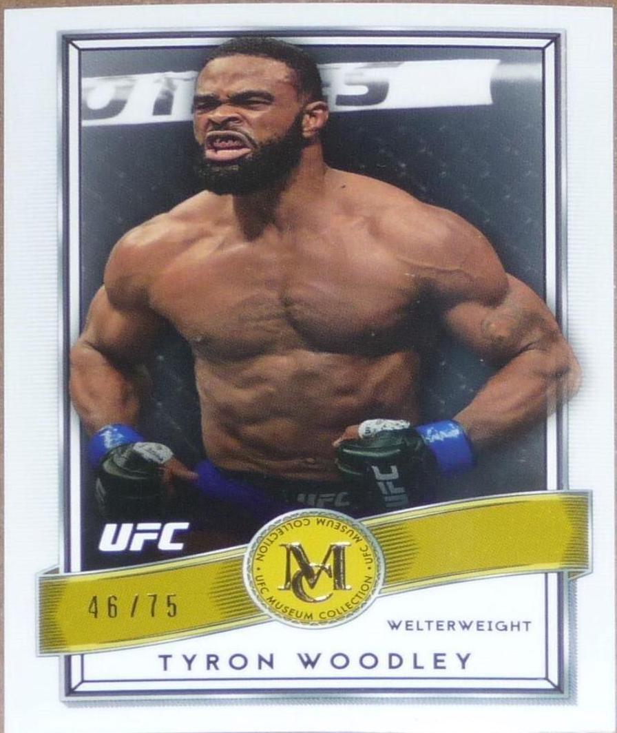 Tyron Woodley 2016 Topps UFC Museum Collection Base #22 Gold