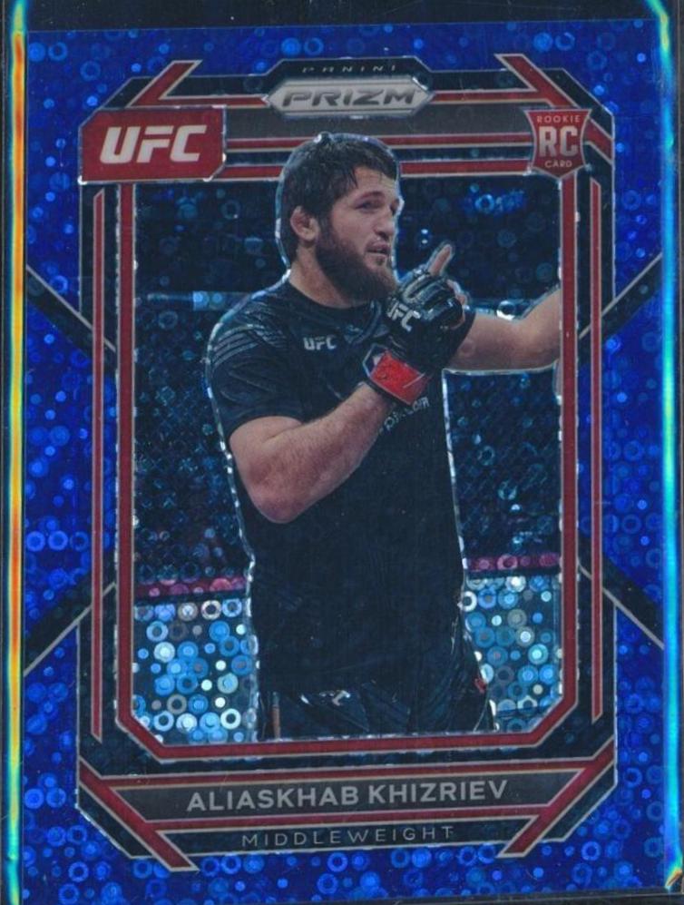 Aliaskhab Khizriev 2023 Panini Prizm Under Card UFC Base #141 Blue