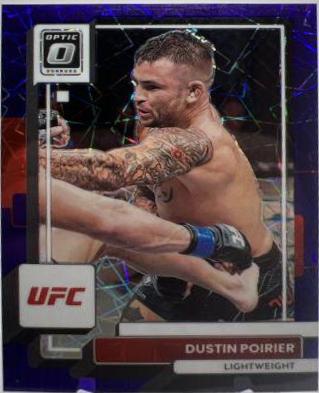 Dustin Poirier 2023 Panini Donruss Optic UFC Base #61 Purple Velocity