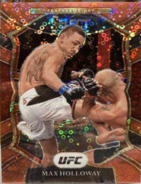 Max Holloway 2021 Panini Select UFC Concourse #97 Red Disco