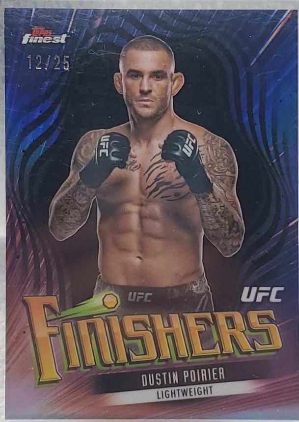 Dustin Poirier 2024 Topps Finest UFC Finishers #FIN-5 Black Refractor