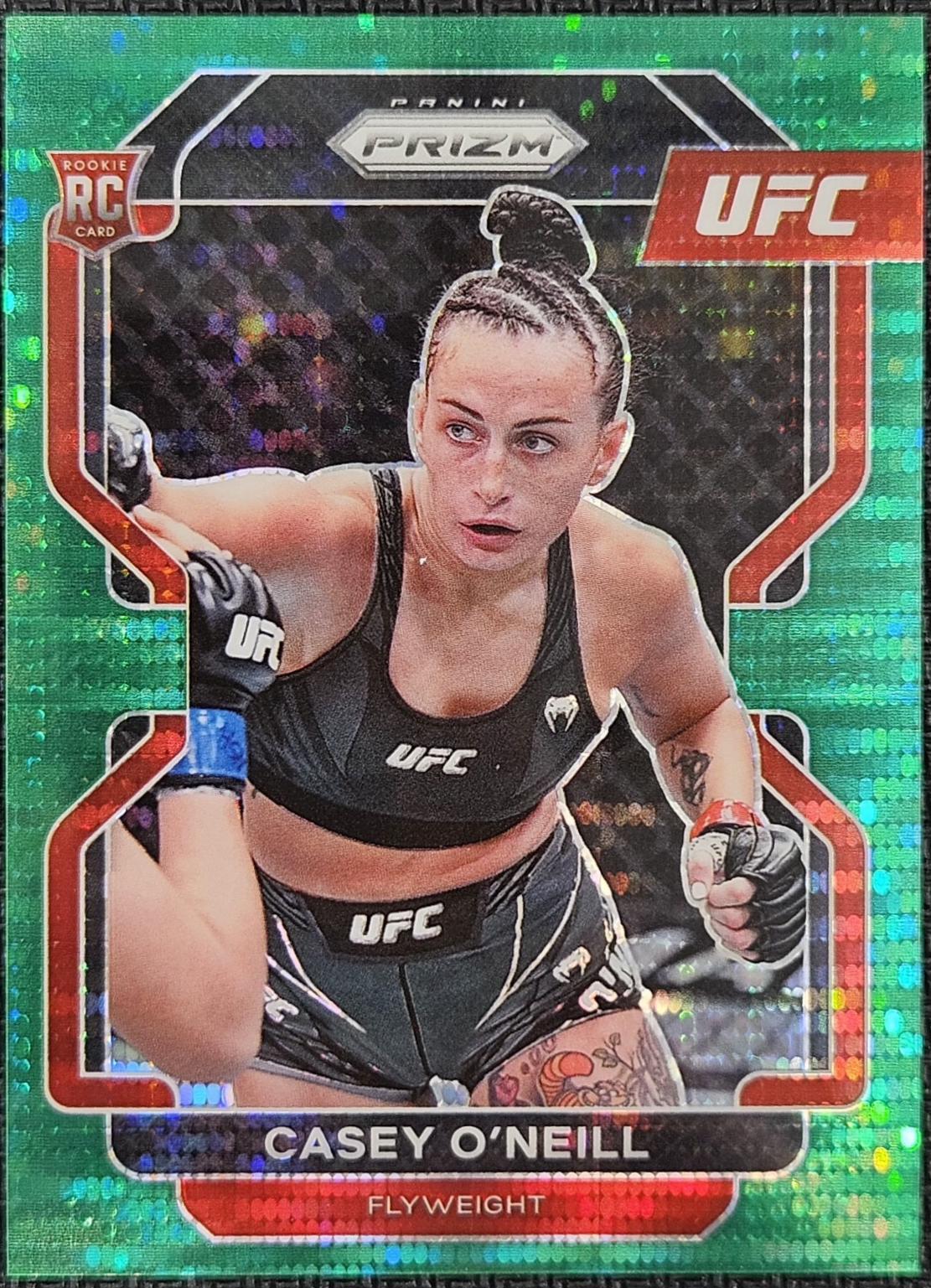 Casey O'Neill 2022 Panini Prizm UFC Base #179 Green Pulsar