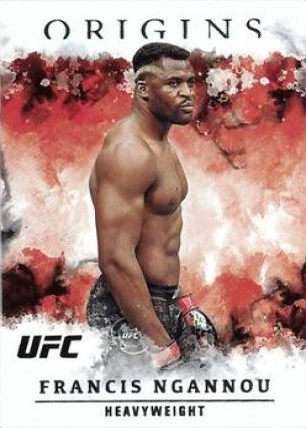 Francis Ngannou 2021 Panini Chronicles UFC Base Origins #34 Blue