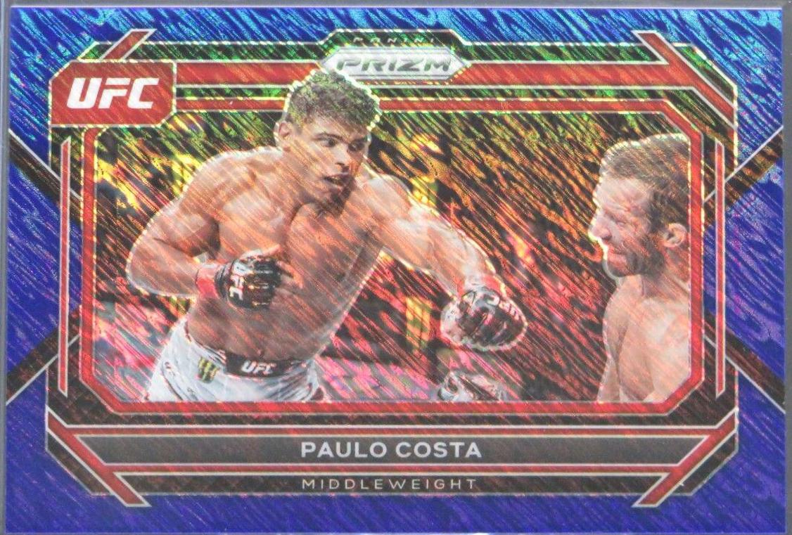 Paulo Costa 2023 Panini Prizm UFC Base #79 Blue Shimmer