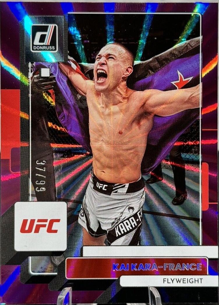 Kai Kara-France 2023 Panini Donruss UFC Base #104 Purple Laser