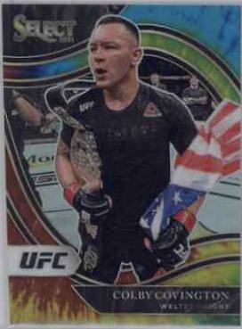 Colby Covington 2021 Panini Select UFC Octagonside #264 Tie Dye
