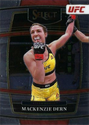 Mackenzie Dern 2022 Panini Select UFC Concourse #10 Gold Disco