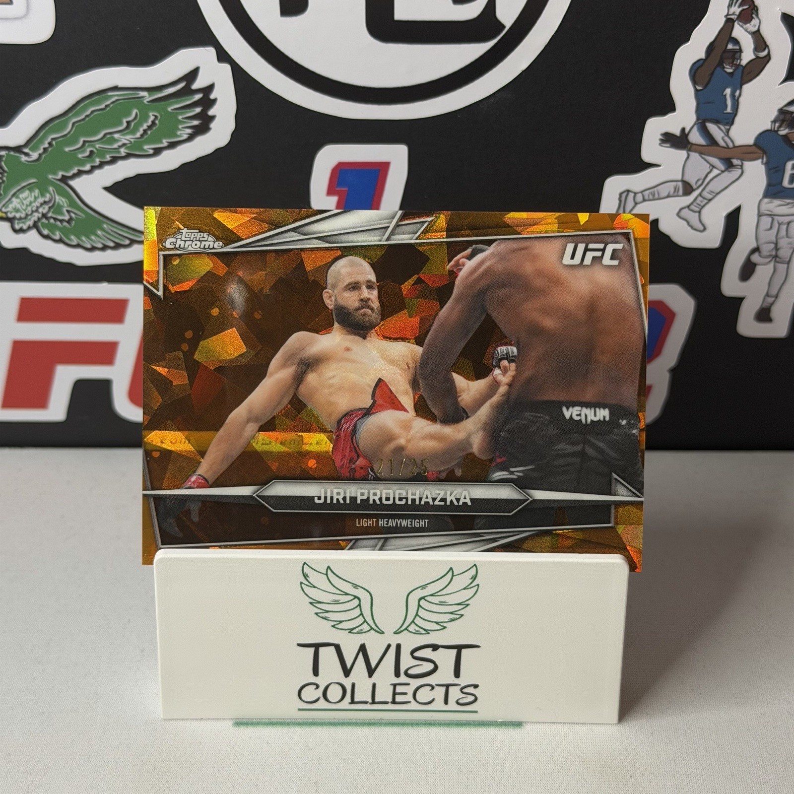 Jiri Prochazka 2026 Topps Chrome UFC Base #42 Orange Refractor