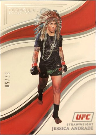 Jessica Andrade 2023 Panini Immaculate Collection UFC Base #54 Platinum