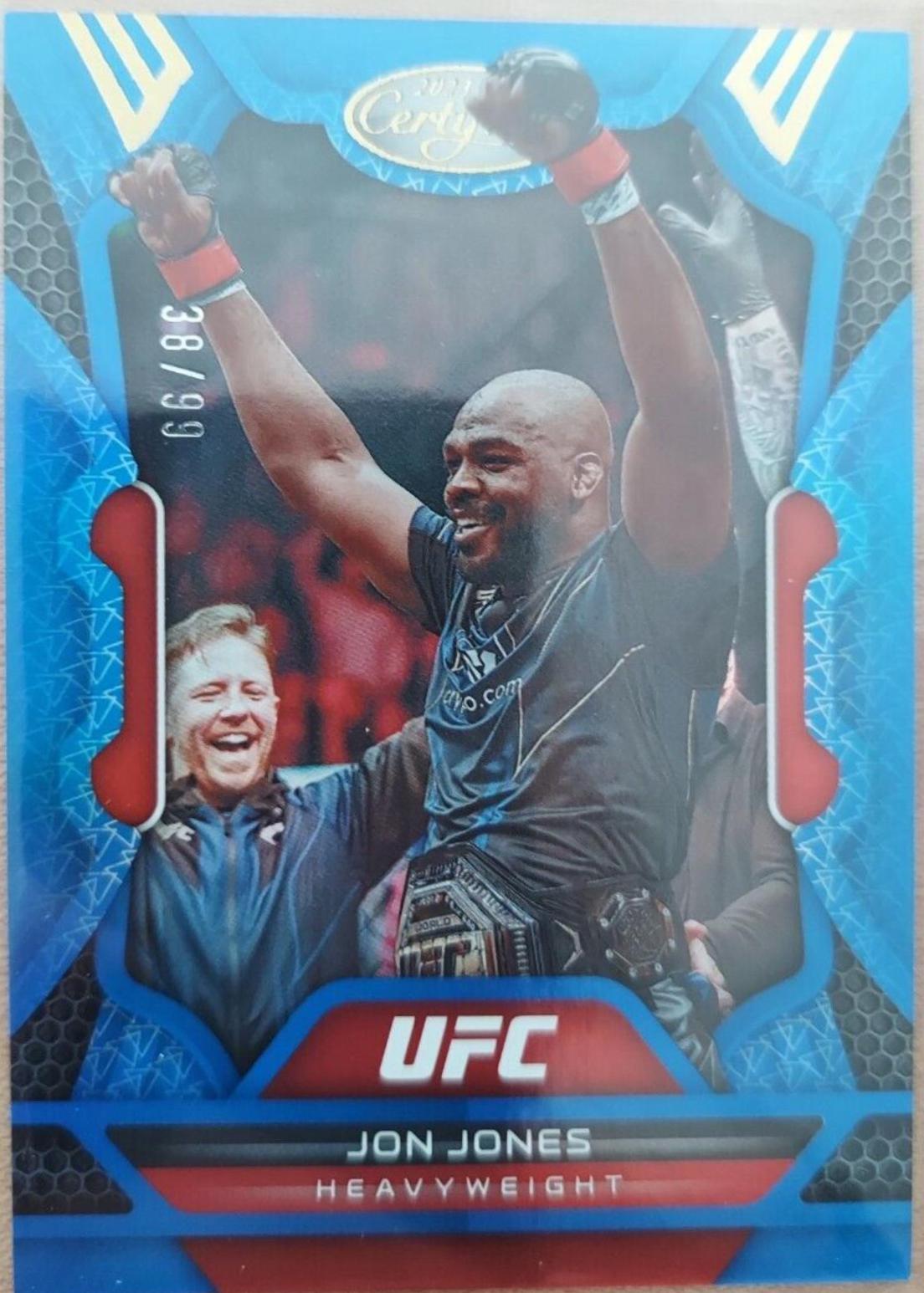 Jon Jones 2023 Panini Chronicles UFC Base Certified #224 Blue