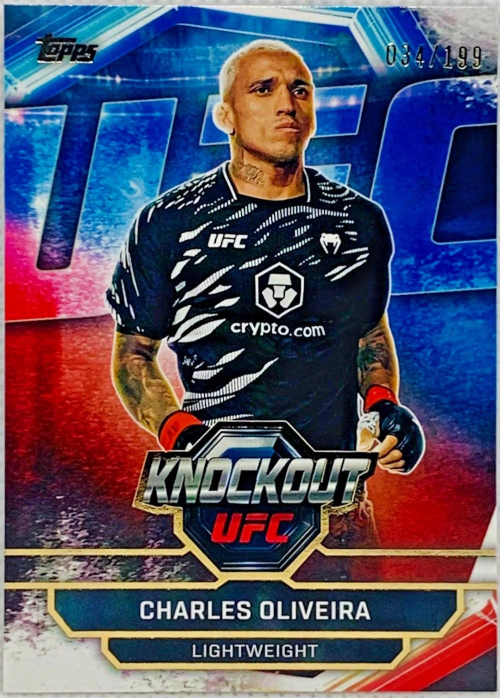 Charles Oliveira 2026 Topps Knockout UFC Base #5 Gold