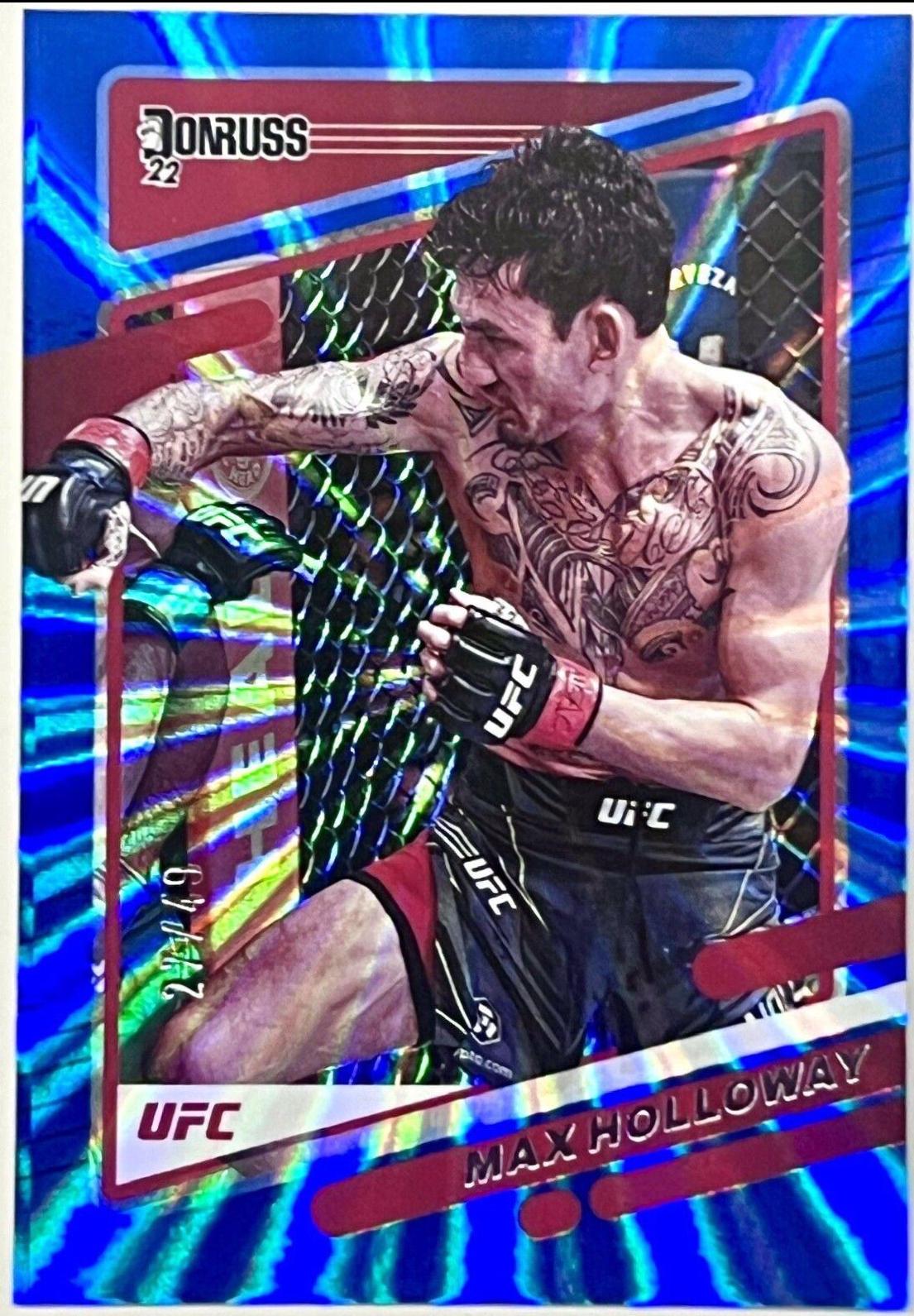 Max Holloway 2022 Panini Donruss UFC Base #94 Blue