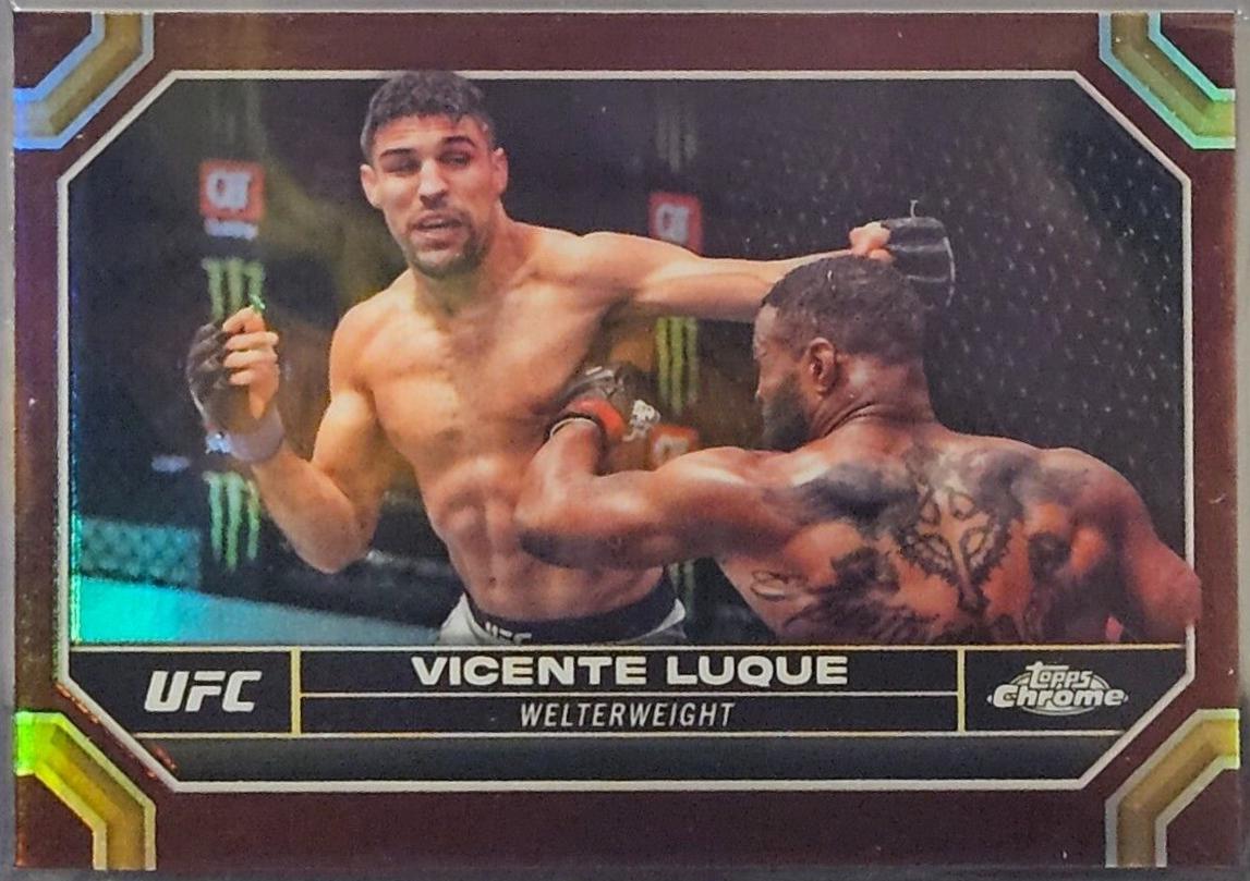 Vicente Luque 2024 Topps Chrome UFC Base #192 Magenta Refractor