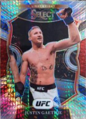 Justin Gaethje 2021 Panini Select UFC Concourse #95 Lucky Envelopes