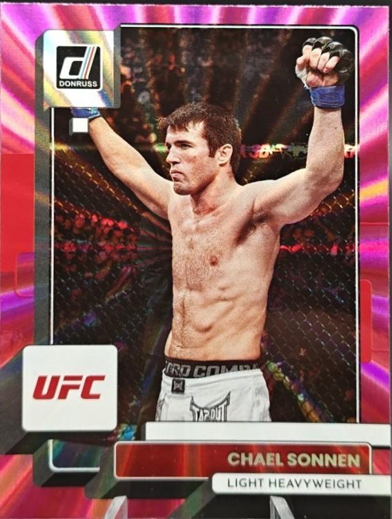 Chael Sonnen 2023 Panini Donruss UFC Base #93 Pink Laser