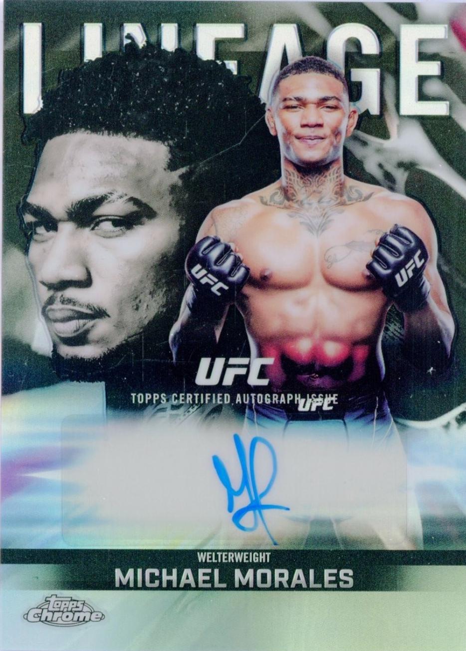 Michael Morales 2026 Topps Chrome UFC Chrome Lineage Autographs #CCA-MM Refractor