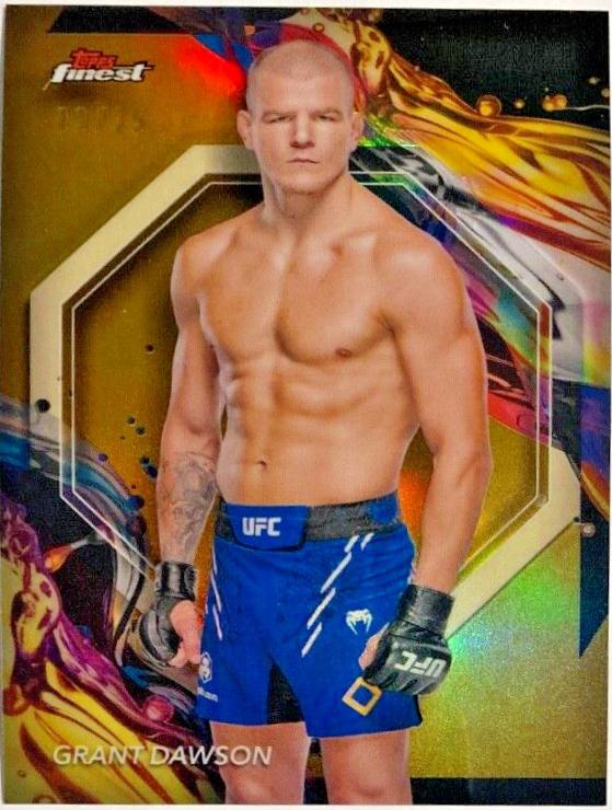 Grant Dawson 2024 Topps Finest UFC Base Uncommon #118 Gold Refractor