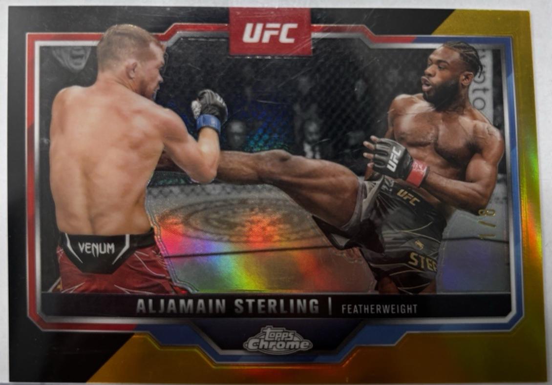Aljamain Sterling 2025 Topps Chrome UFC Base #64 OctaFractor