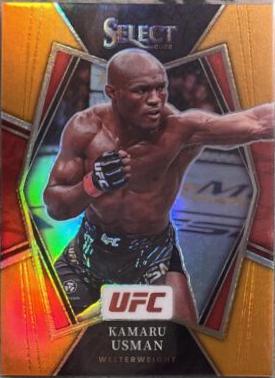 Kamaru Usman 2022 Panini Select UFC Premier Level #101 Orange