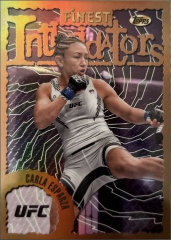 Carla Esparza 2024 Topps Finest UFC Intimidators #INT-11 Red Refractor