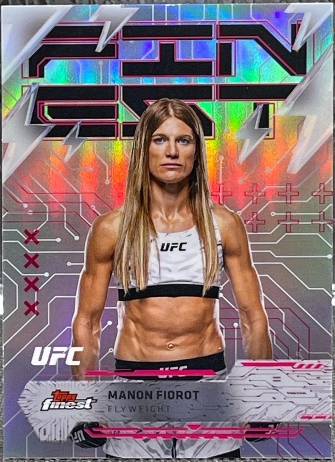 Manon Fiorot 2025 Topps Finest UFC Base Rare #288 Refractor