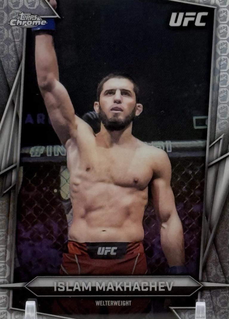 Islam Makhachev 2026 Topps Chrome UFC Base #47 UFC Glove Refractor