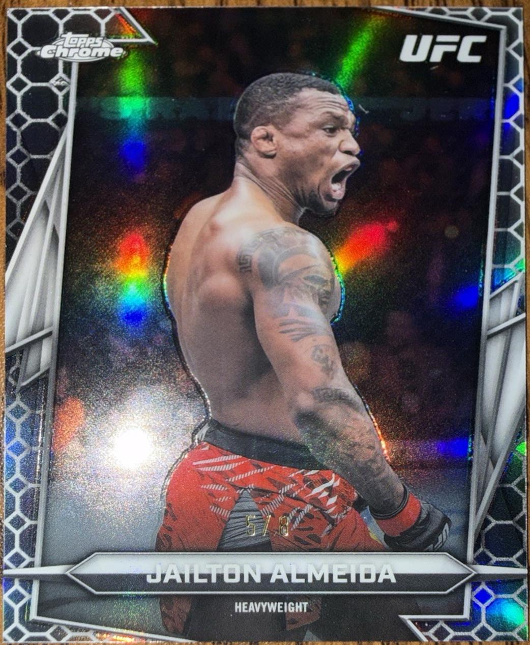 Jailton Almeida 2026 Topps Chrome UFC Base #132 Refractor