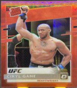 Ciryl Gane 2021 Panini Chronicles UFC Base Optic Rated Rookies #202 Red