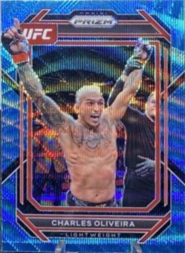 Charles Oliveira 2023 Panini Prizm UFC Base #183 Blue Wave